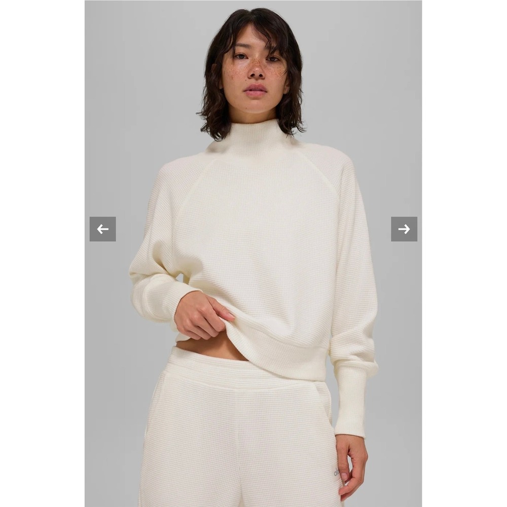 Alo Yoga Waffle Weekend Escape Atheleisure Streetfashion Premium Oversized